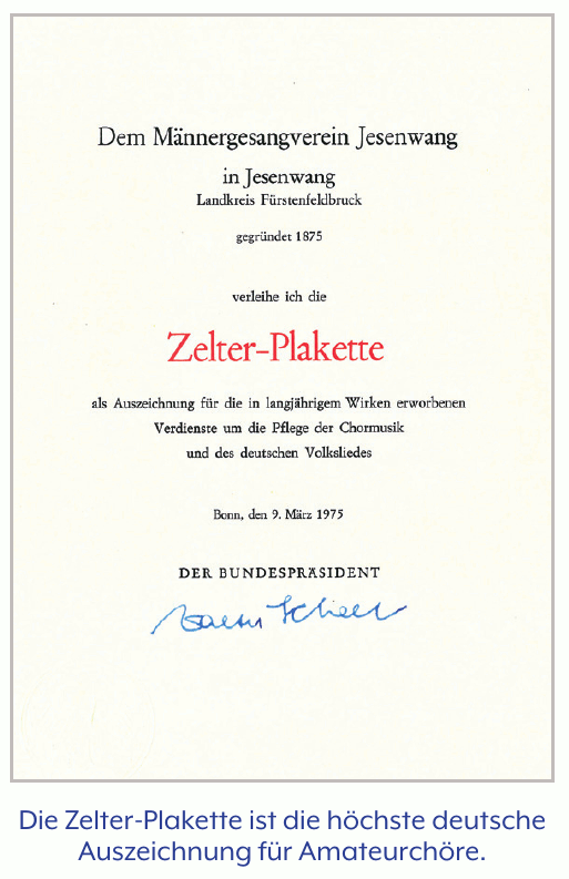 Zelterplakette